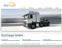 Tablet Screenshot of ecocargo.de